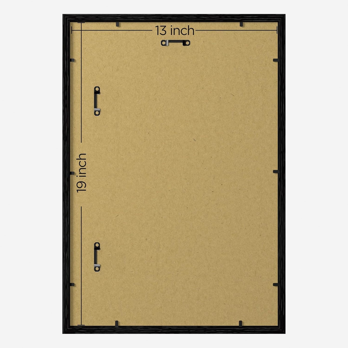 eletecpro 13x19 Picture Frames, Acrylic Cover, Black, Set of 10 | Display Photo 11x14 with Mat or 13x19 without