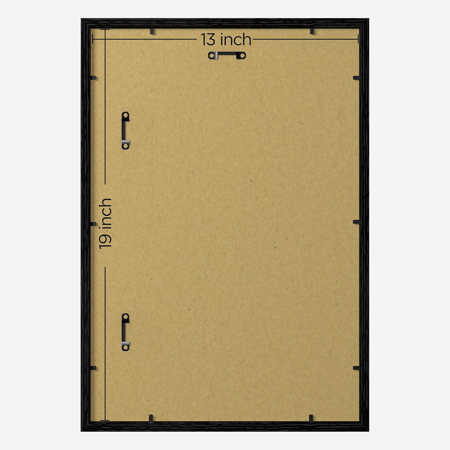 eletecpro 13x19 Picture Frames, Acrylic Cover, Black, Set of 10 | Display Photo 11x14 with Mat or 13x19 without