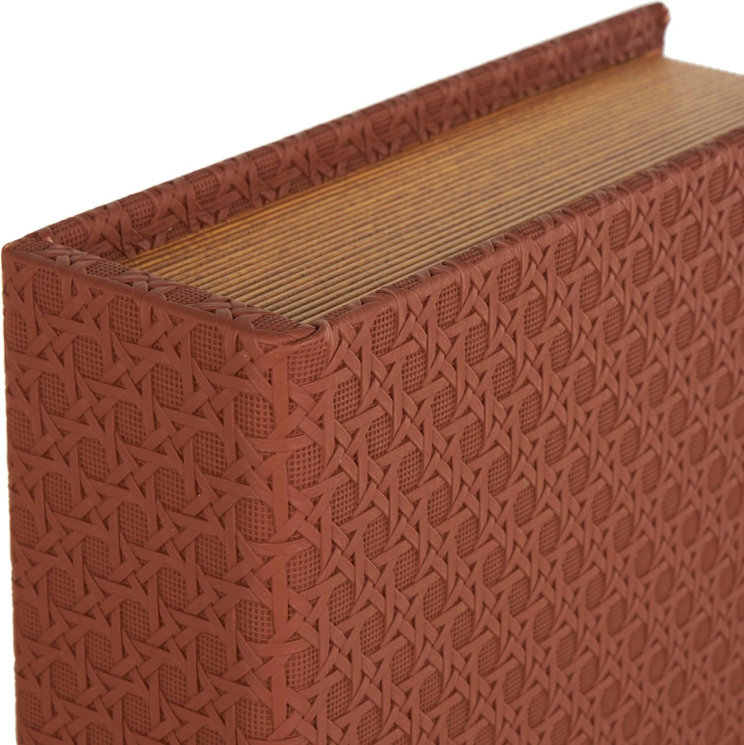 Faux Leather Decorative Box Book Shaped Book Shaped / Copper / 12", 10", 8"H / 8 Inch / Set of 3