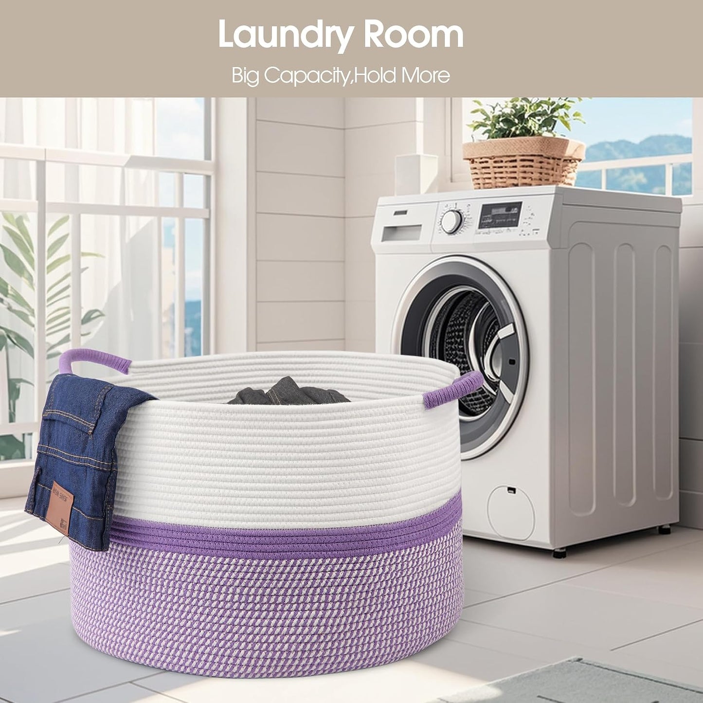 Large Cotton Rope Storage Basket