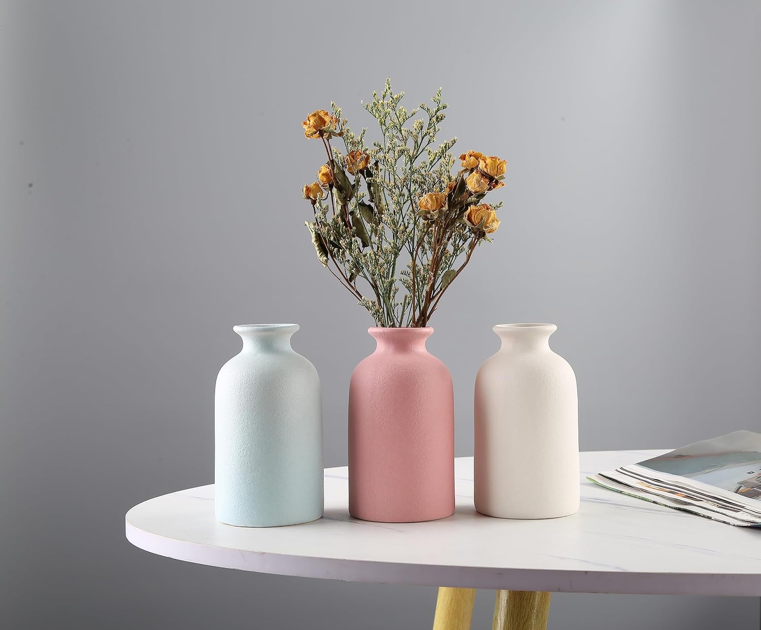 Ceramic vase Dry Flower Vases / Blue / Small