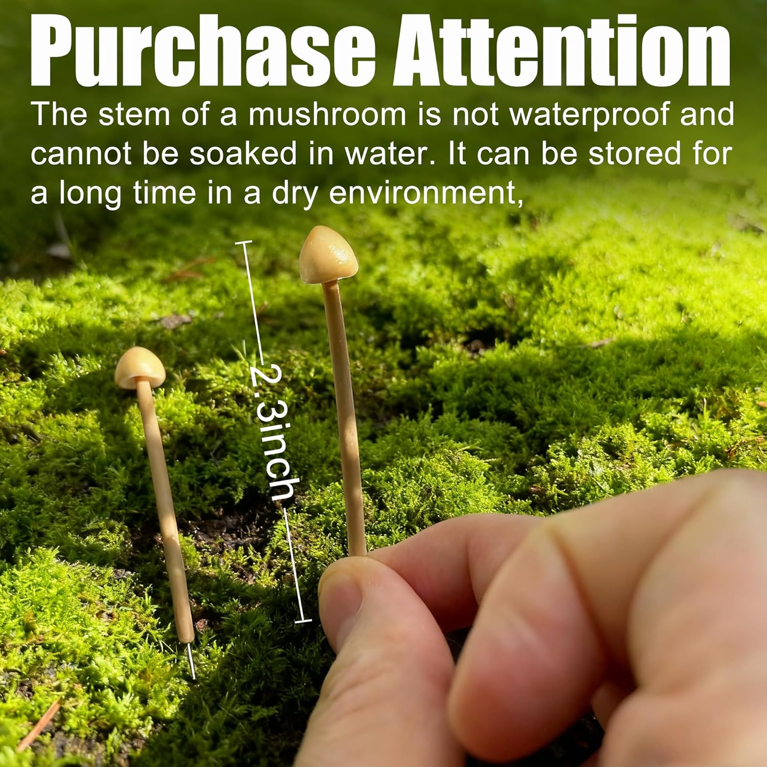 Mini Mushrooms for Crafts / Set of 16