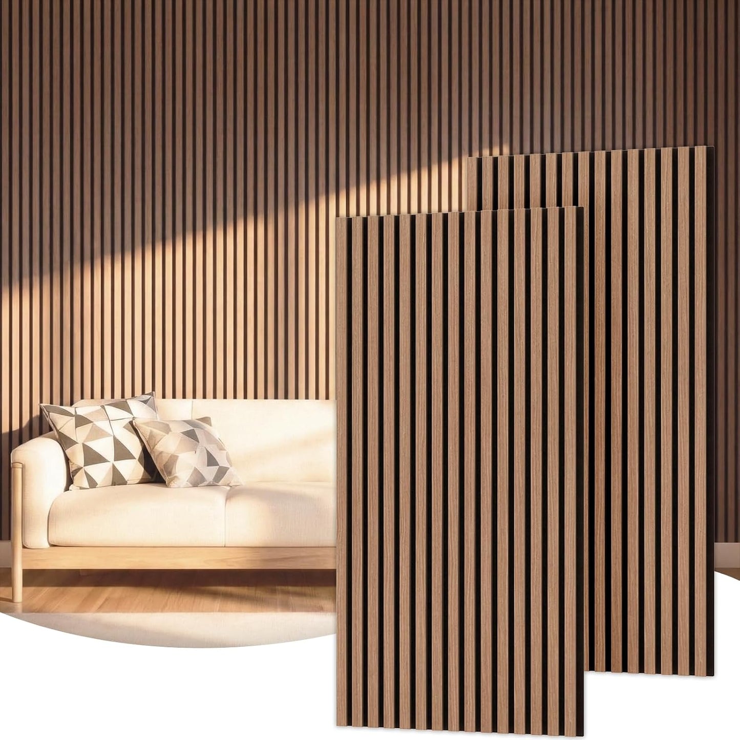 TONOR Wood Wall Panels for Interior Wall Decor-2 Pack 47.2" x 23.6"