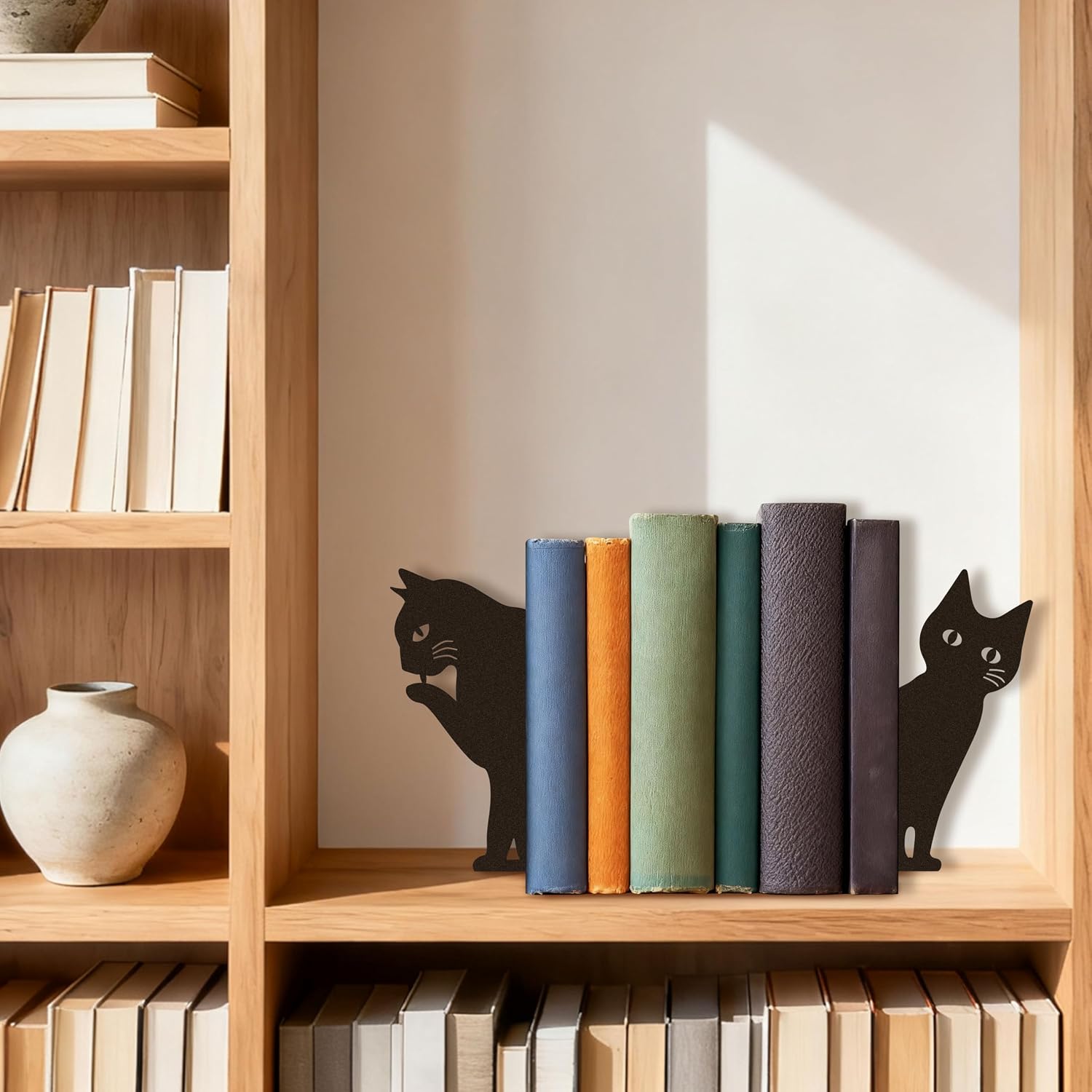 Cat Metal Bookends / Cat Book Ends Decorative