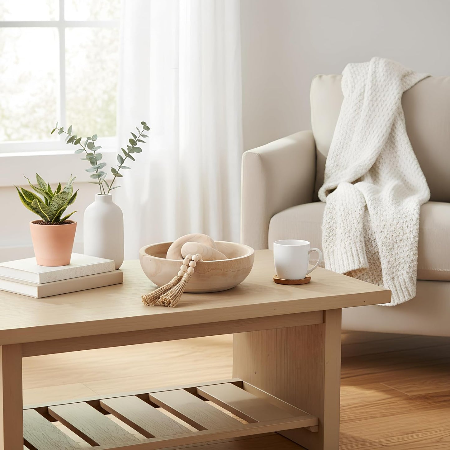 Farmhouse Wooden Decoration Set / White