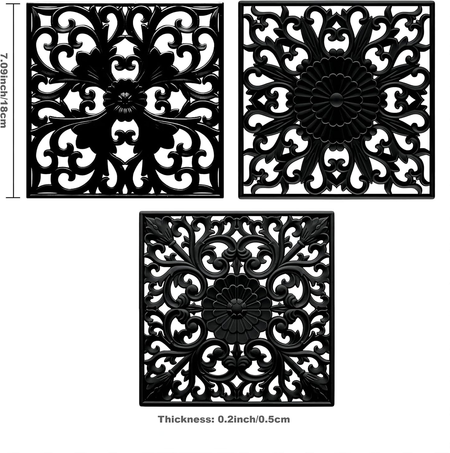 Square Microwave Cover Mat / D: Square-burgundy