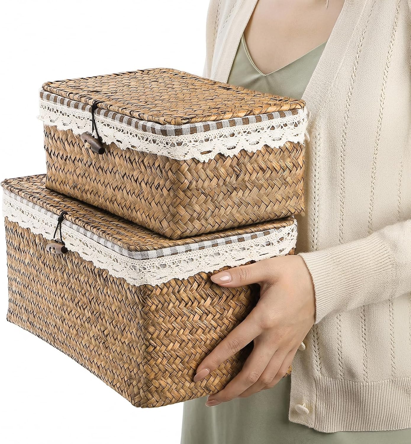 Seagrass Storage Baskets / Set of 2