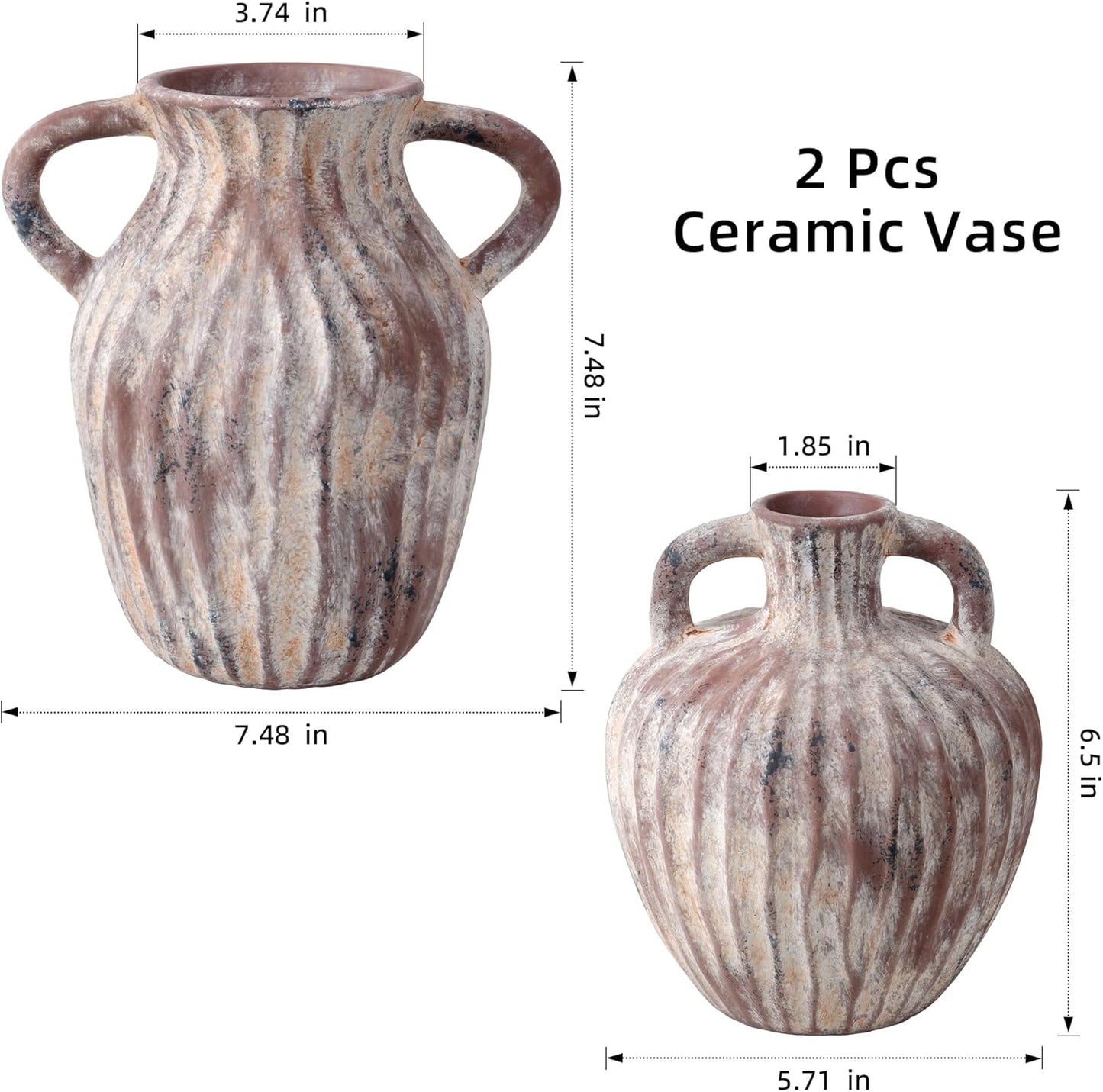Ceramic Vases / Terra / Set of 2