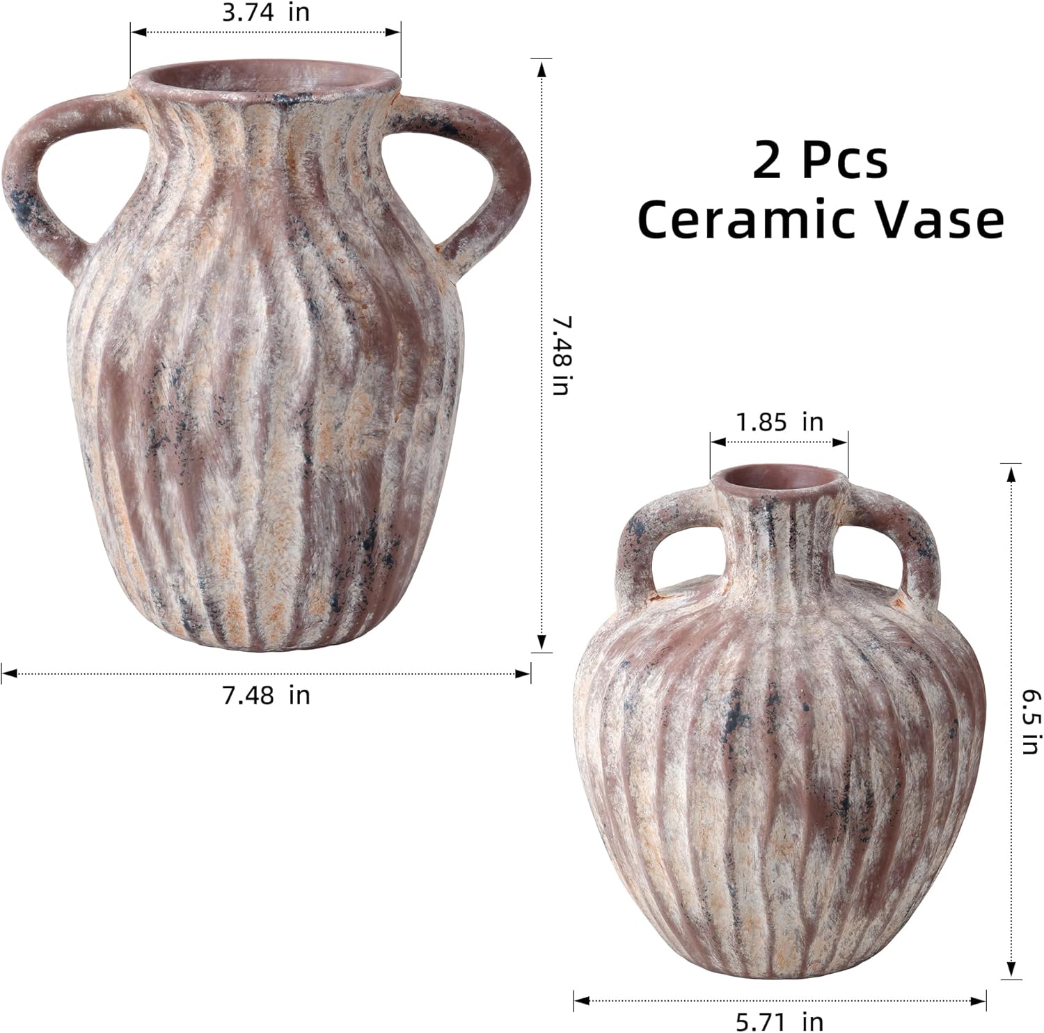 Ceramic Vases / Terra / Set of 2