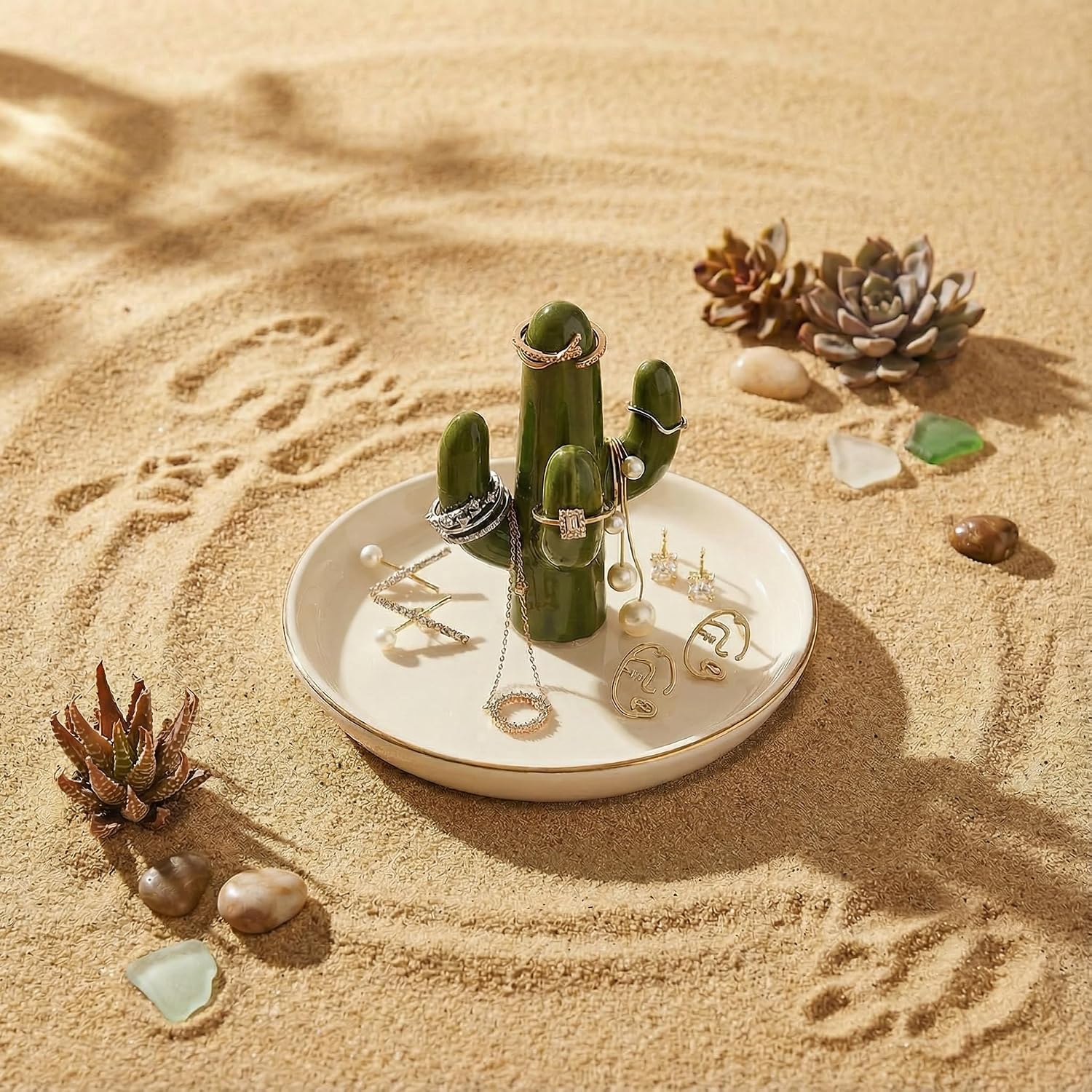Jewelry Holder and Ring Dish / Cactus