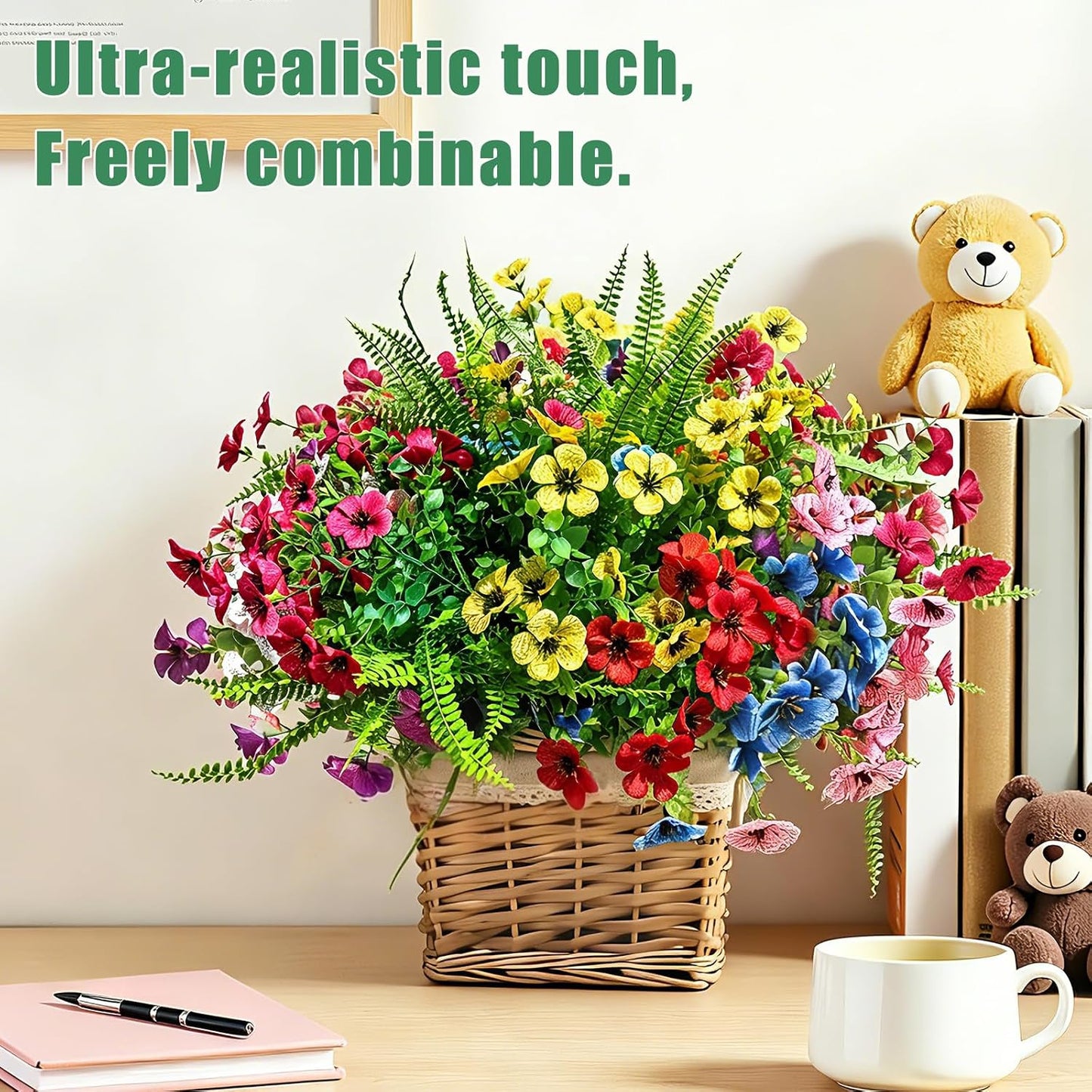 Artificial Flowers / UV Resistant fake Plants Flowers Bundles