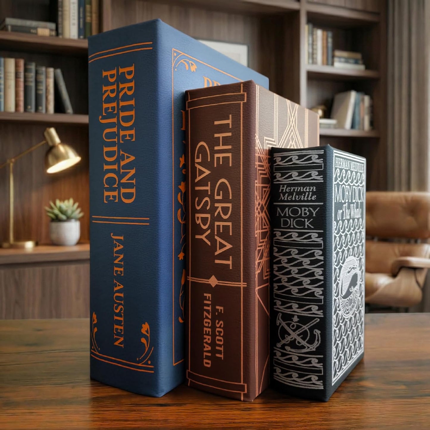 Faux Book Decor Storage / Set of 3