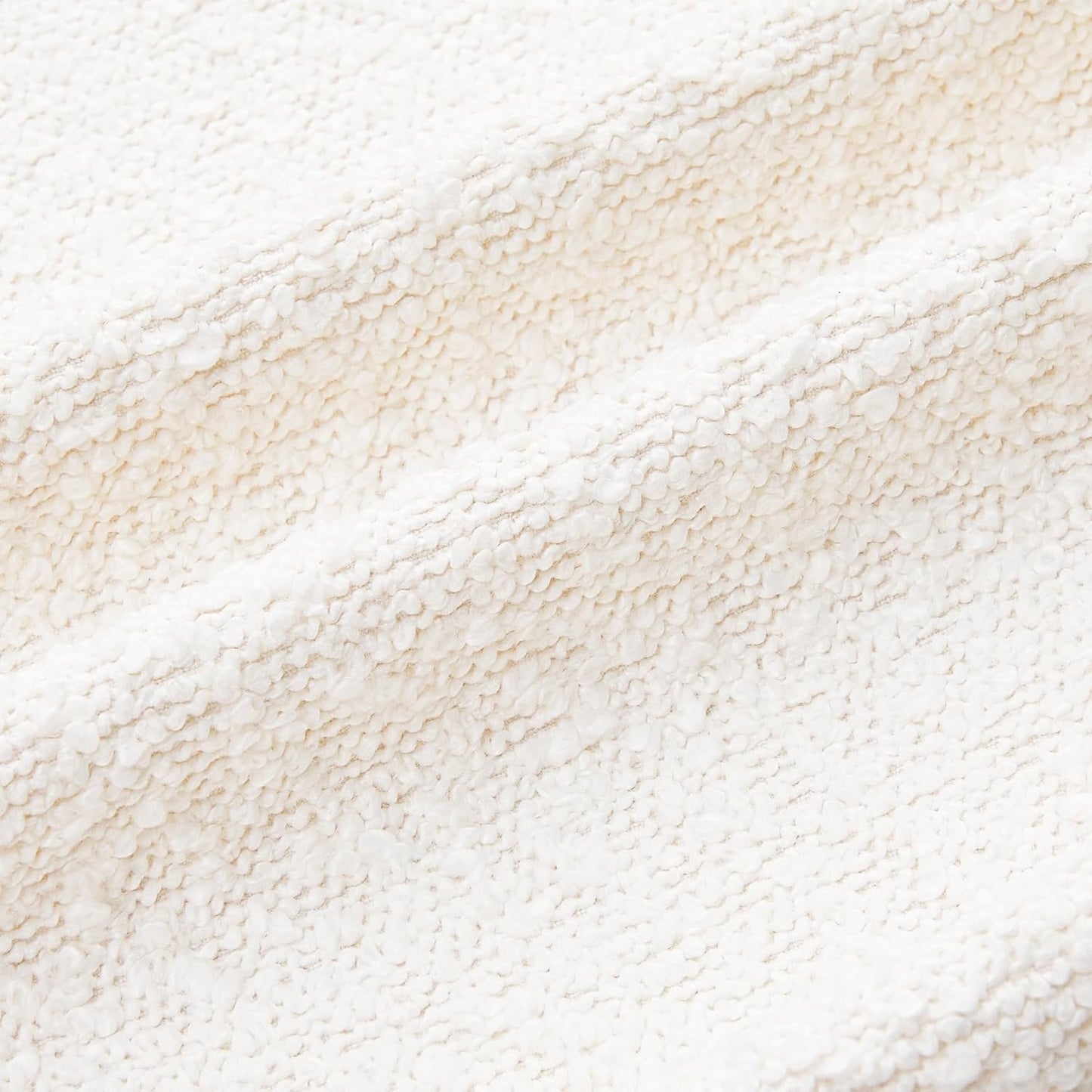 Textured Boho Pillow Covers / Cream / 18 x 18 / Set of 2