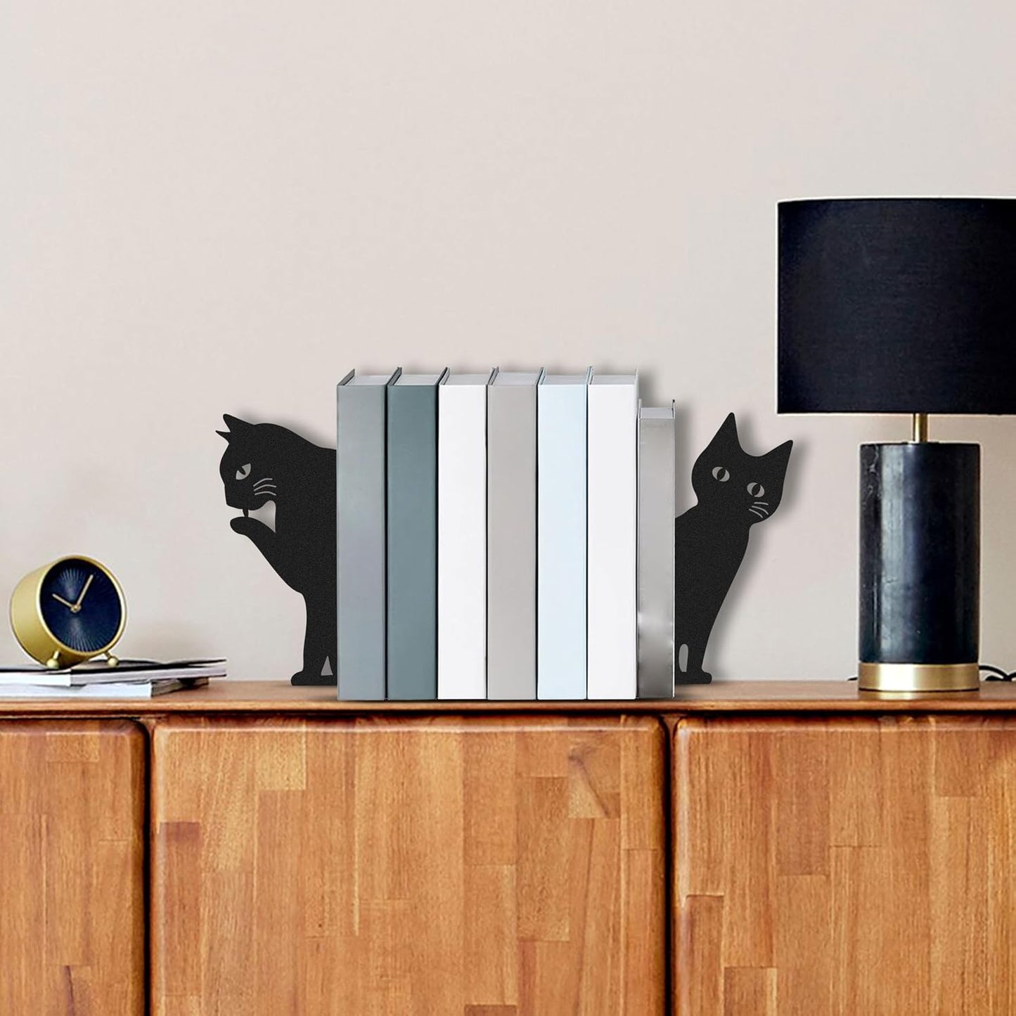 Cat Metal Bookends / Cat Book Ends Decorative