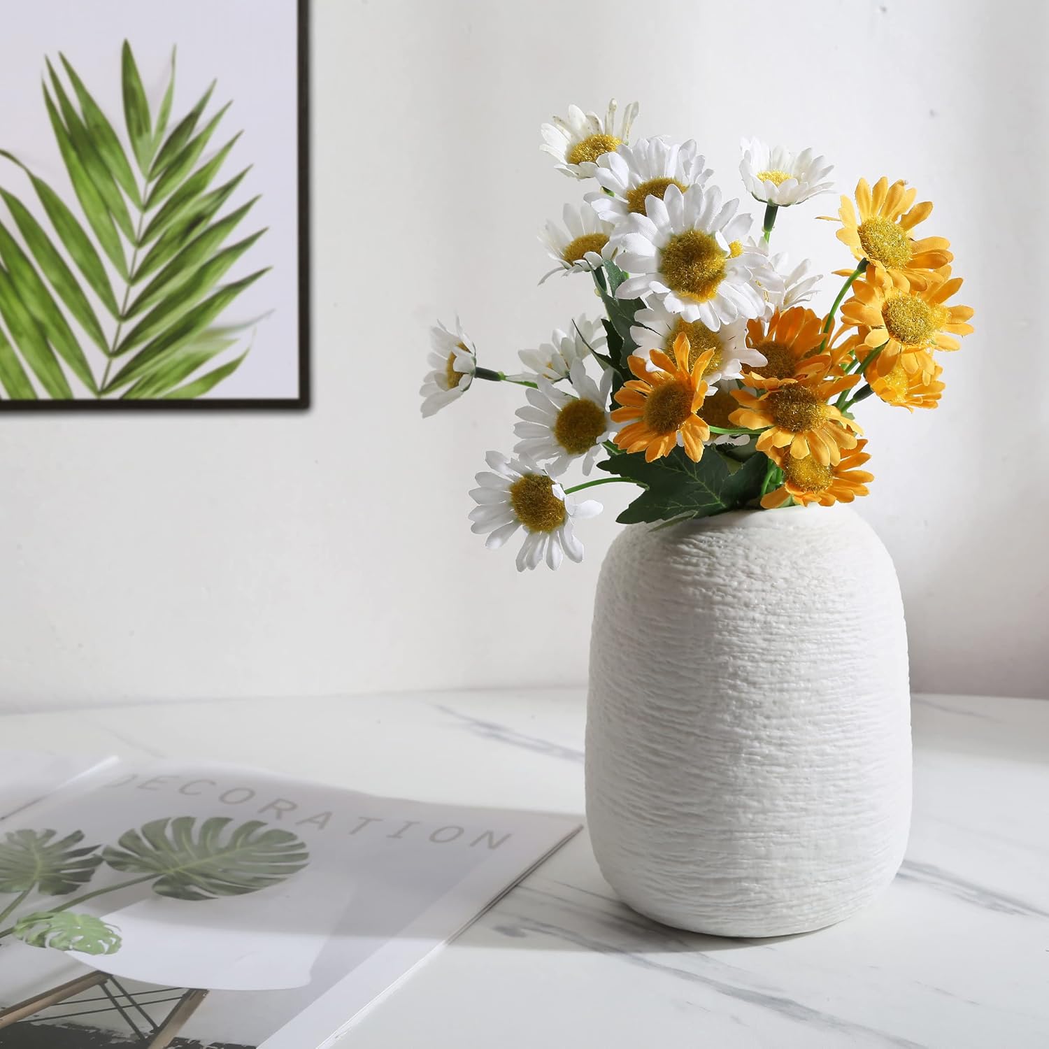 Ceramic Vase / Modern Flower vase / Zj White