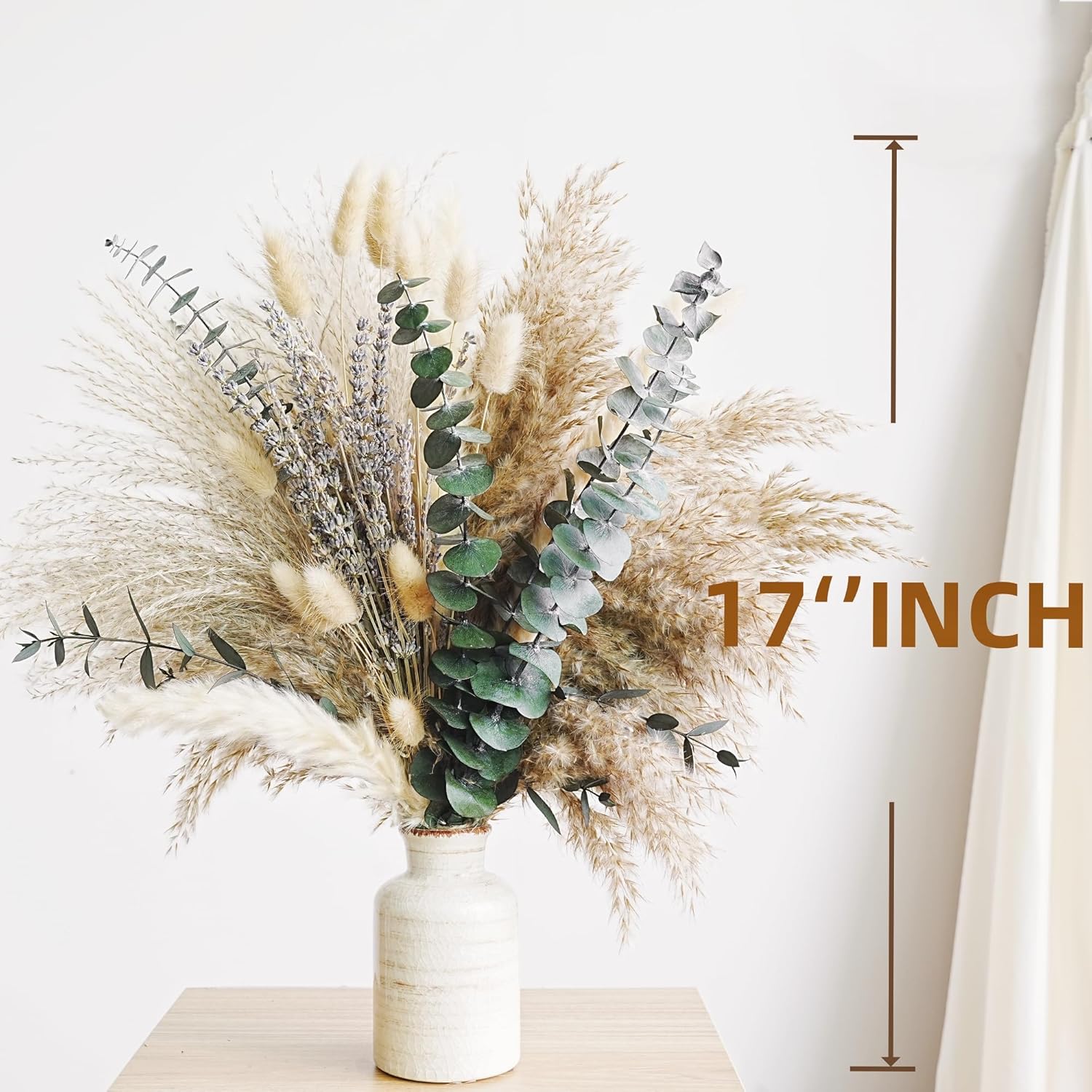 Exquisite Lavender and Eucalyptus Dried Flower Arrangements for Western Boho Decor / Regular / Green