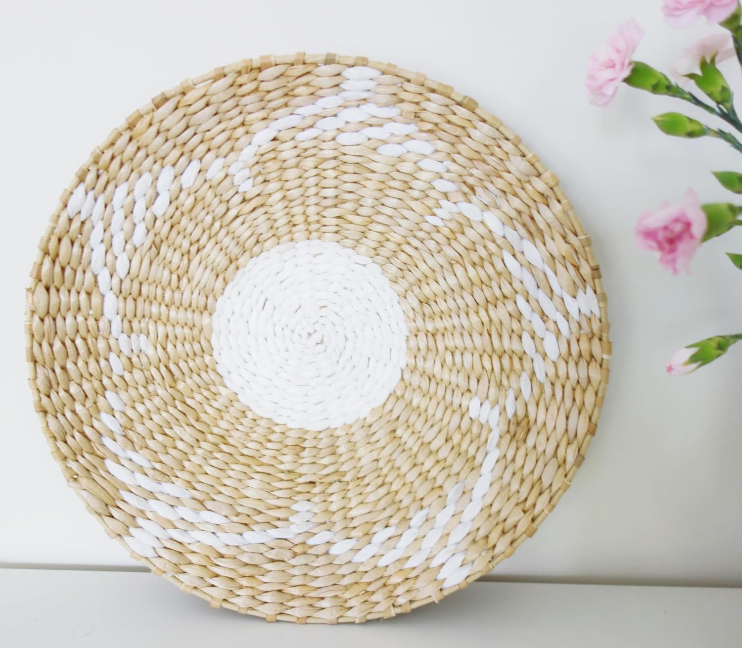 Bulrush Wall Basket Wicker Wall Art / Floral