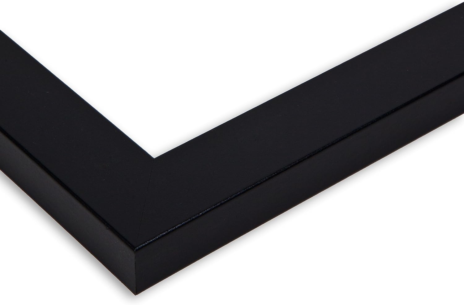 ArtToFrames Collage Photo Frame Double Mat with 3-3x5 Openings with Satin Black Frame and Scotch Mist mat.