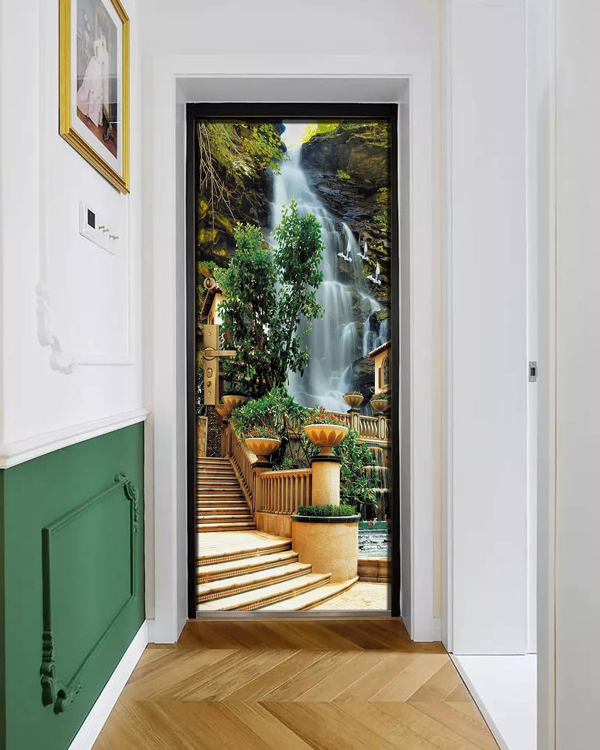 Removable Self-Adhesive Waterfall Wallpaper / 30.3 x 78.7 / Mt1080