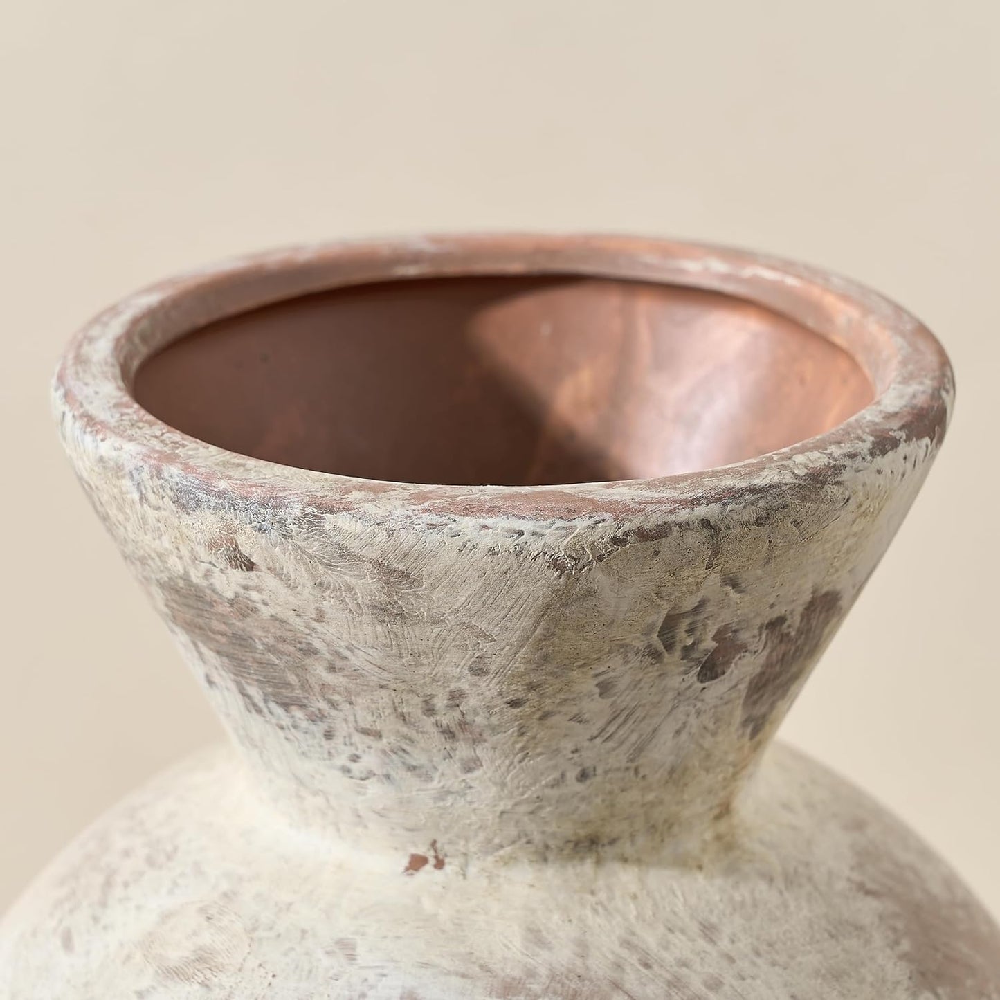 7" Ceramic Vase / Natural Brown- 7
