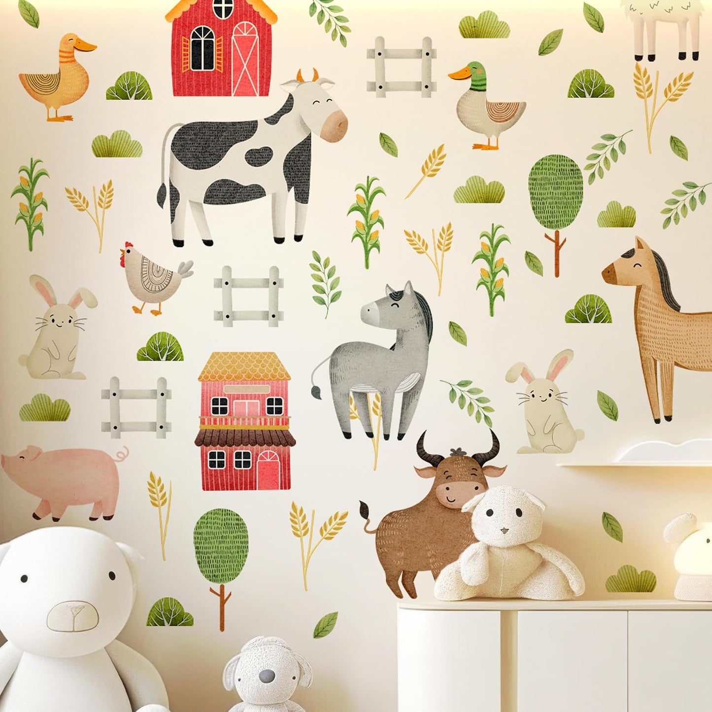 Vintage Farmhouse Sheep / Funny Farm Animal Wall Decals