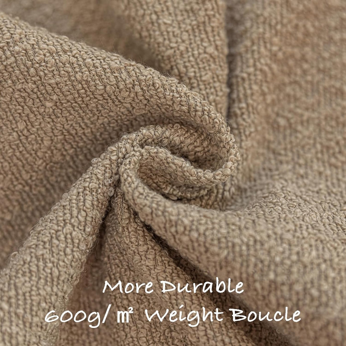 Decorative Throw Pillow Covers / Oatmeal Beige / 18 x 18 / Set of 2