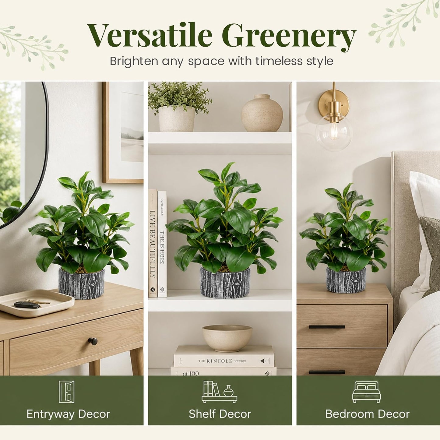 15.7" Artificial Plants Indoor / Green Style A