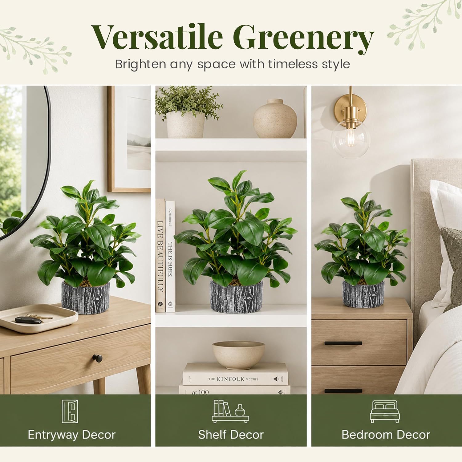 15.7" Artificial Plants Indoor / Green Style A