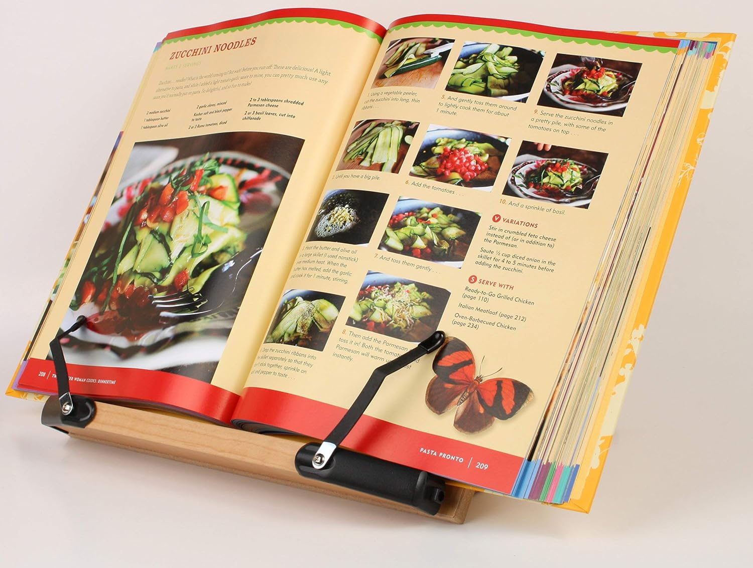 BS1500 11.8x8.5 Portable Adjustable Foldable Bookstand Holder for Reading Hands Free Large Thick Heavy Textbooks