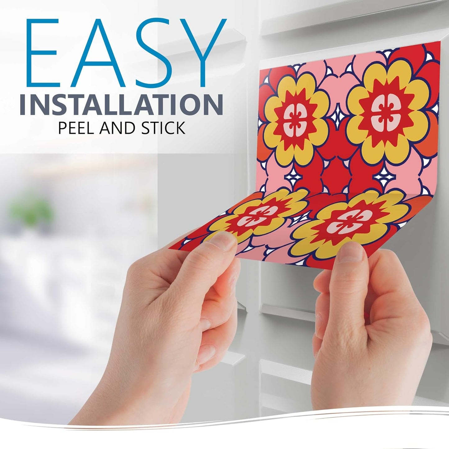 Backsplash Tile Stickers 24 PC Set Traditional Talavera Tiles Stickers / Backslash Peel and Stick C