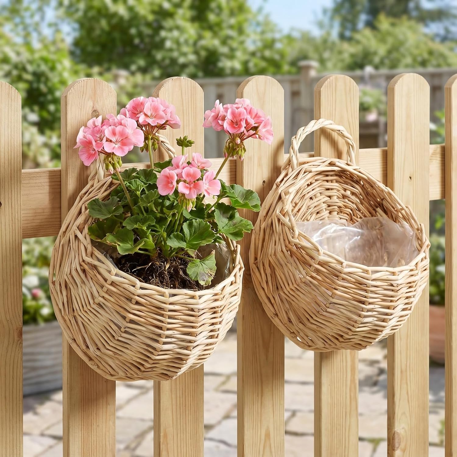 Woven Hanging Basket Decorative Wall Hanging / 23.00 x 18.00 x 9.00 / CM / As Shown 2 / Set of 2
