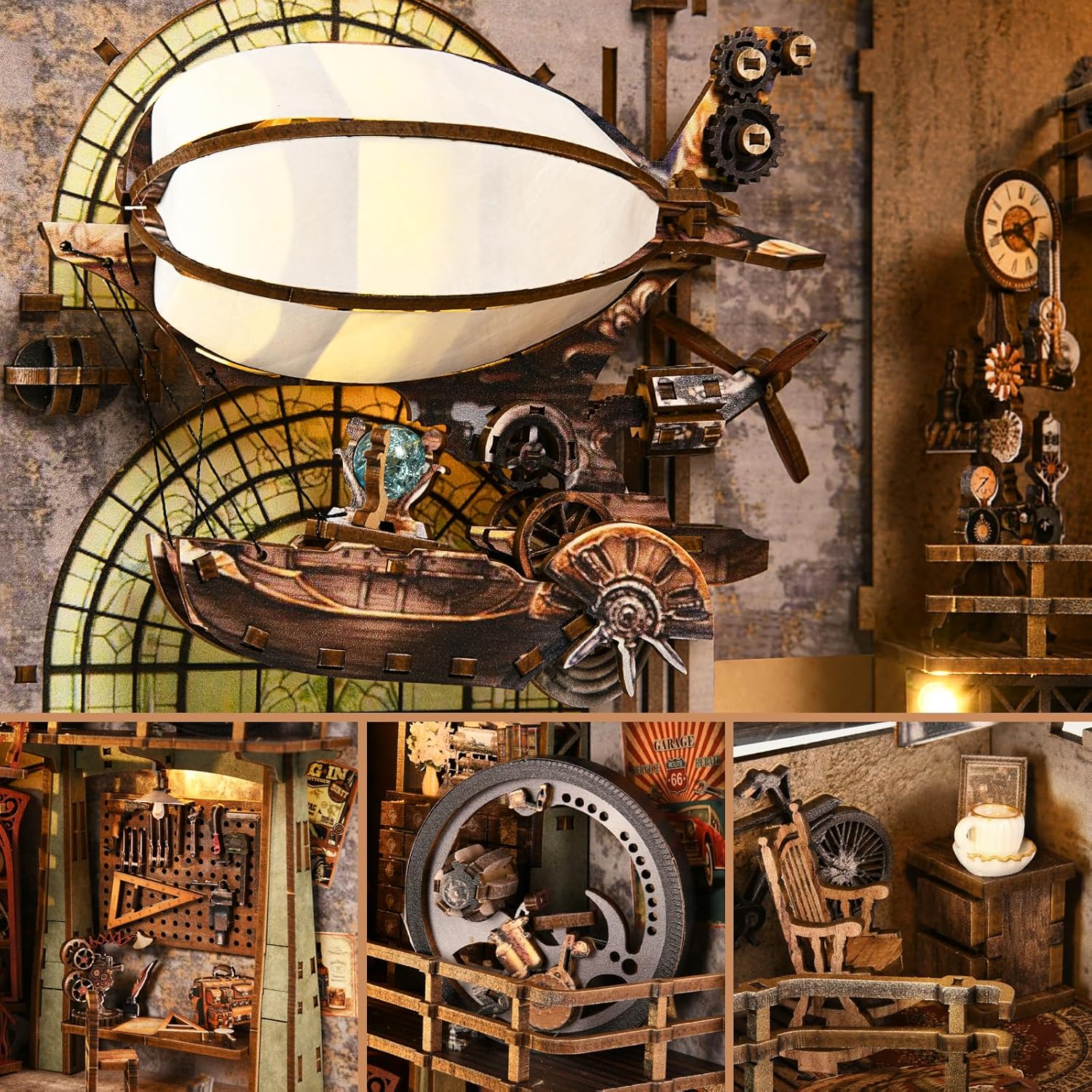 DIY 3D Wooden Puzzle Bookend / Uncle Peter's Warehouse