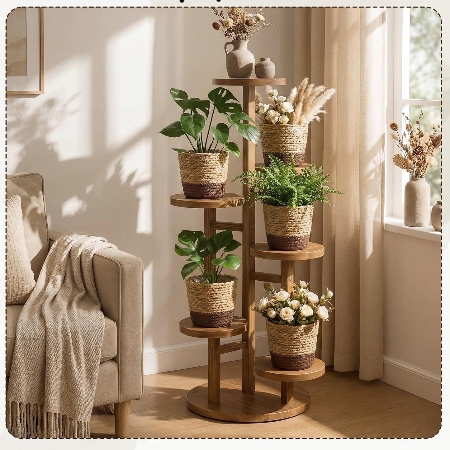 Wicker Plant Basket Bulk / Small / Scandinavian / Set of 12
