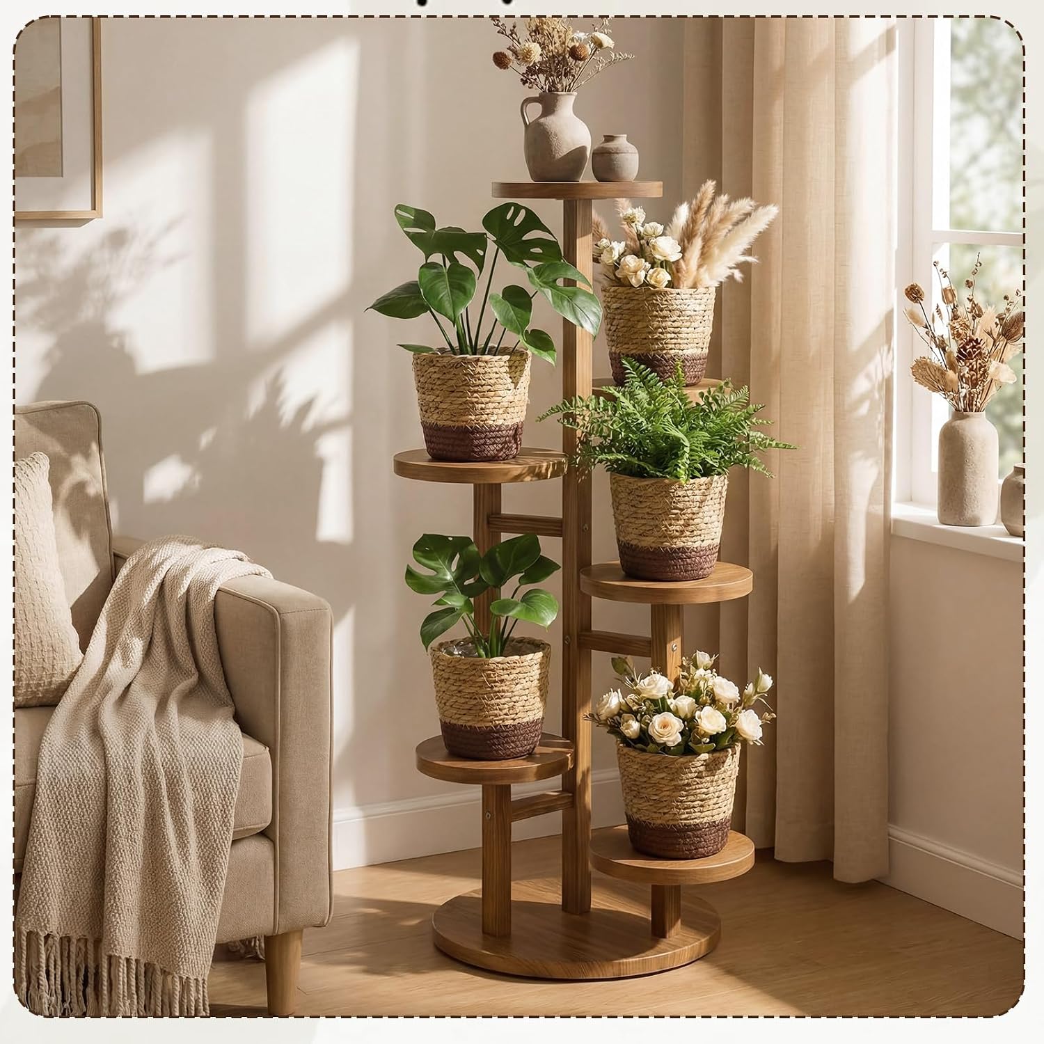 Wicker Plant Basket Bulk / Small / Scandinavian / Set of 12