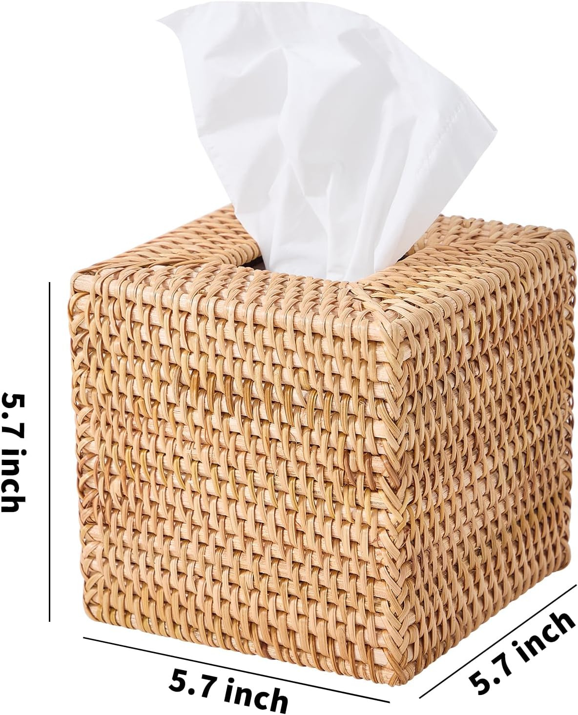 Woven Facial Napkin Holder / Natural