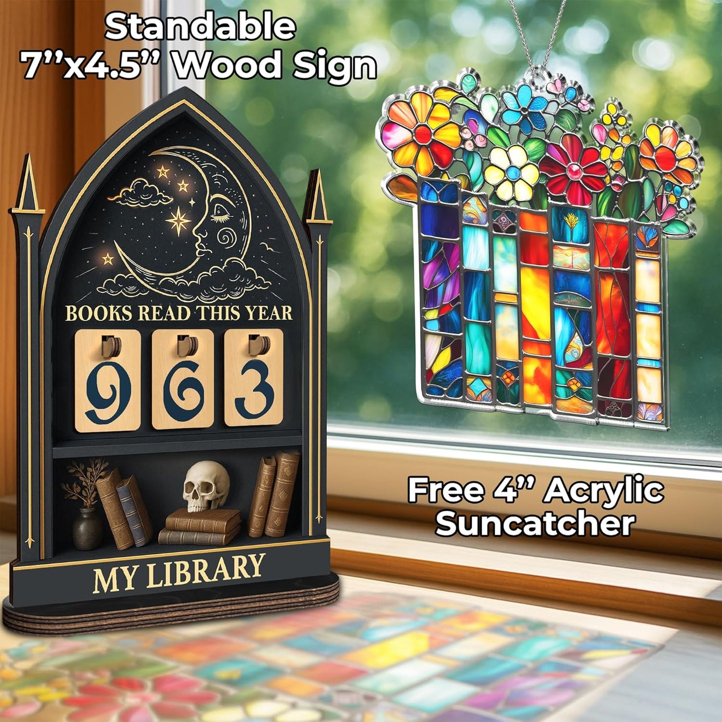 Fantasy Book Tracker Sign / Book Tracker 1