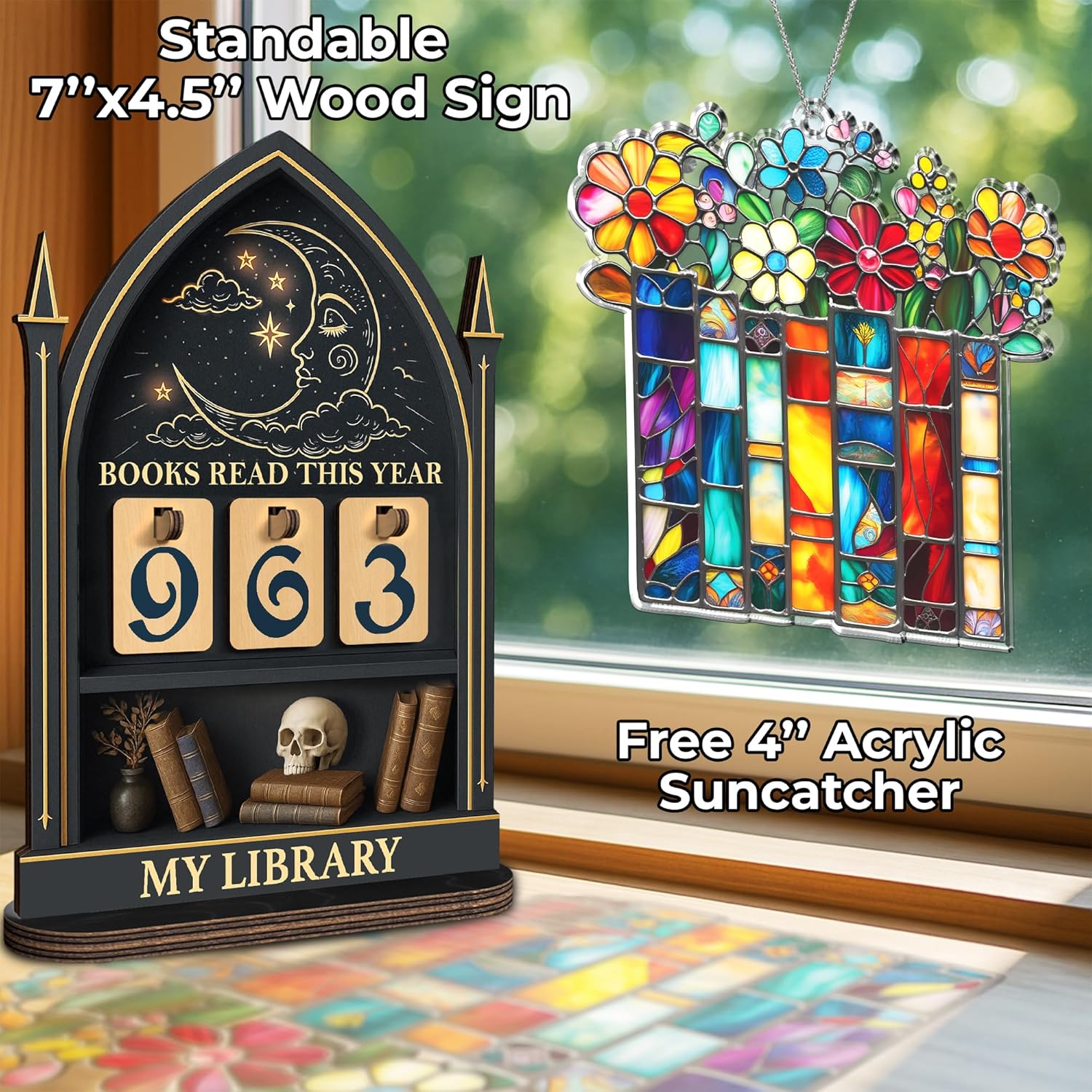 Fantasy Book Tracker Sign / Book Tracker 1