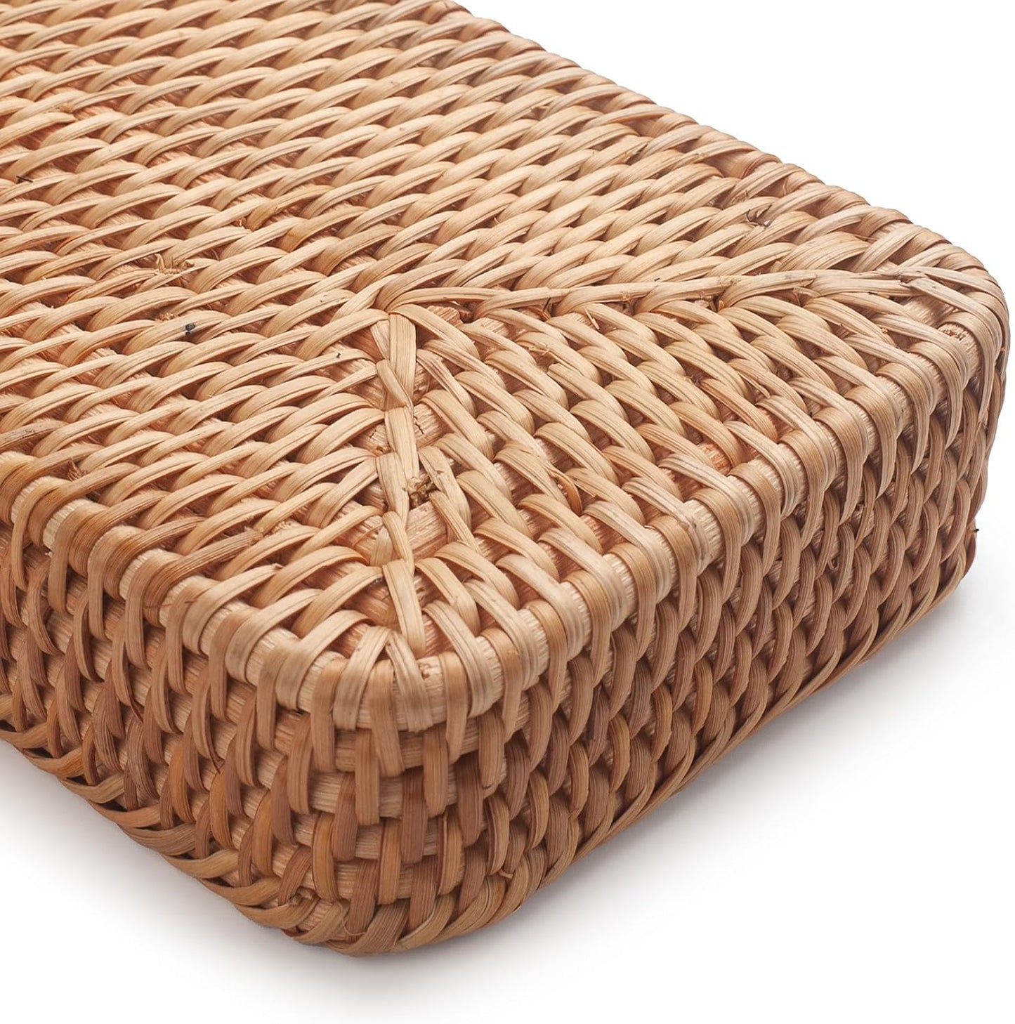 Rattan Bathroom Vanity Tray / 10.2 x 4.9 x 1.6 / Natural