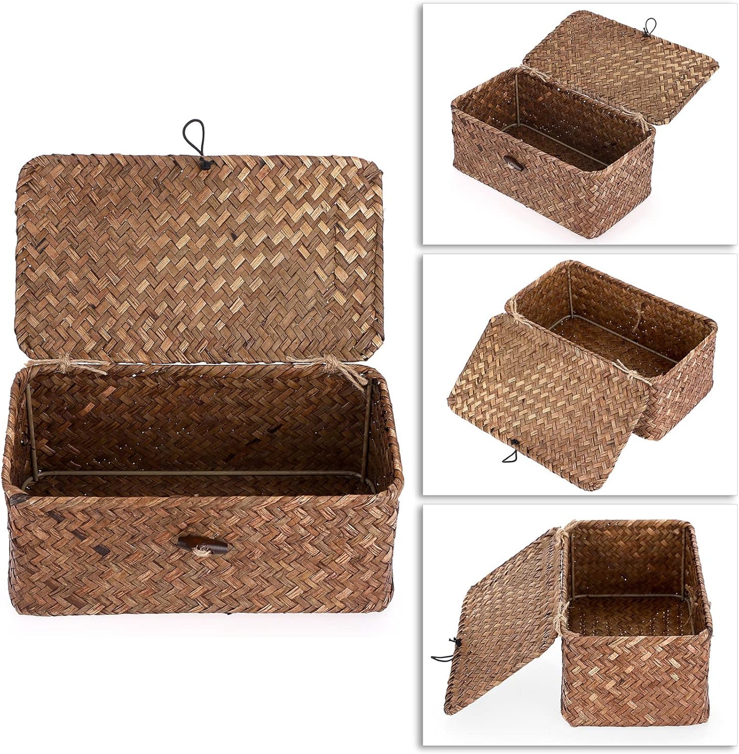 Wicker Basket / Wicker Storage Basket / Coffee / Small