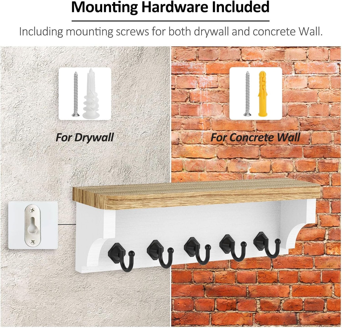 Key Holder / Wall Mount Key Rack / Wood
