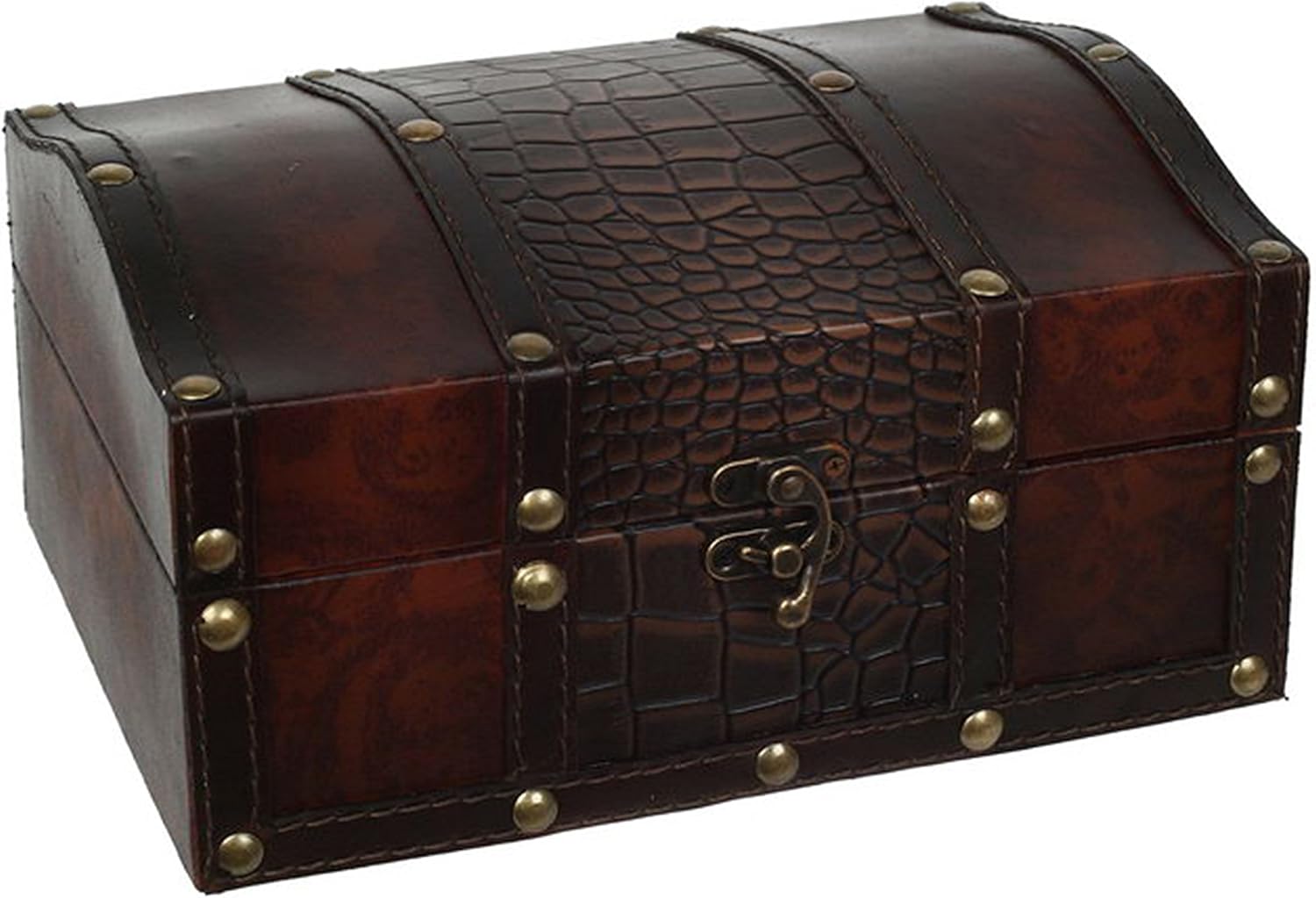 Decorative Wooden Storage Box / Brown / 9 Inch