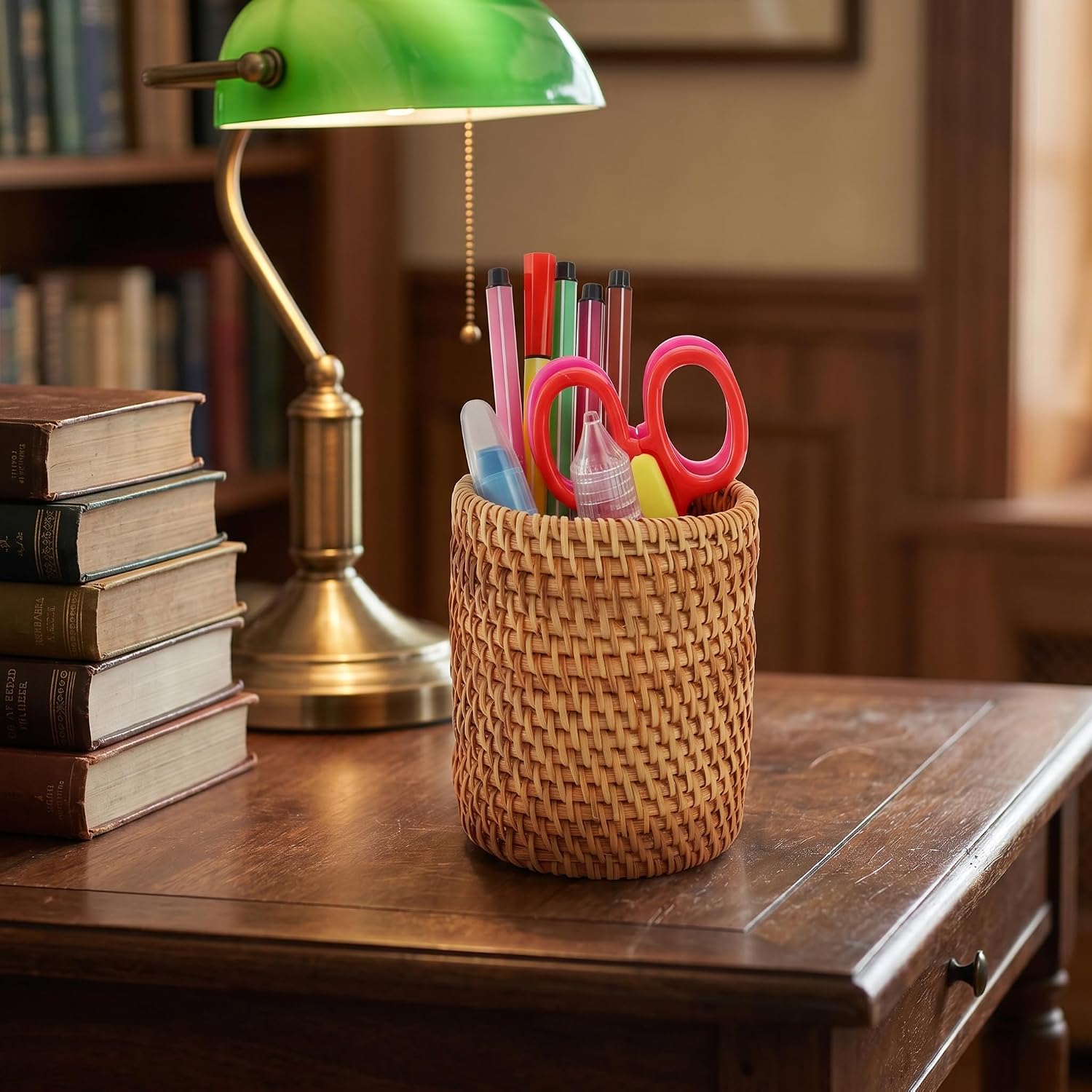 Rattan Pencil Holder / Set of 2