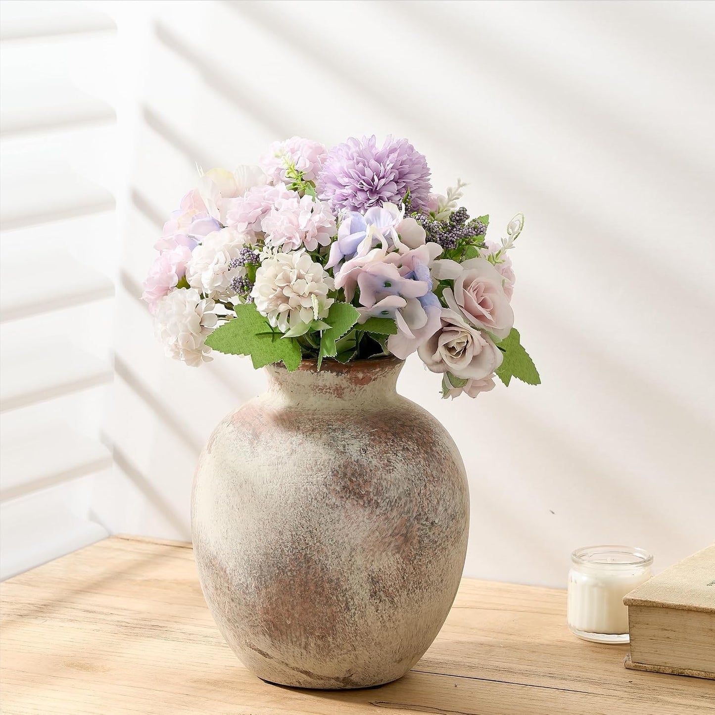 Ceramic Decorative Flower Vase / 1007-terra / 7.48 Inch