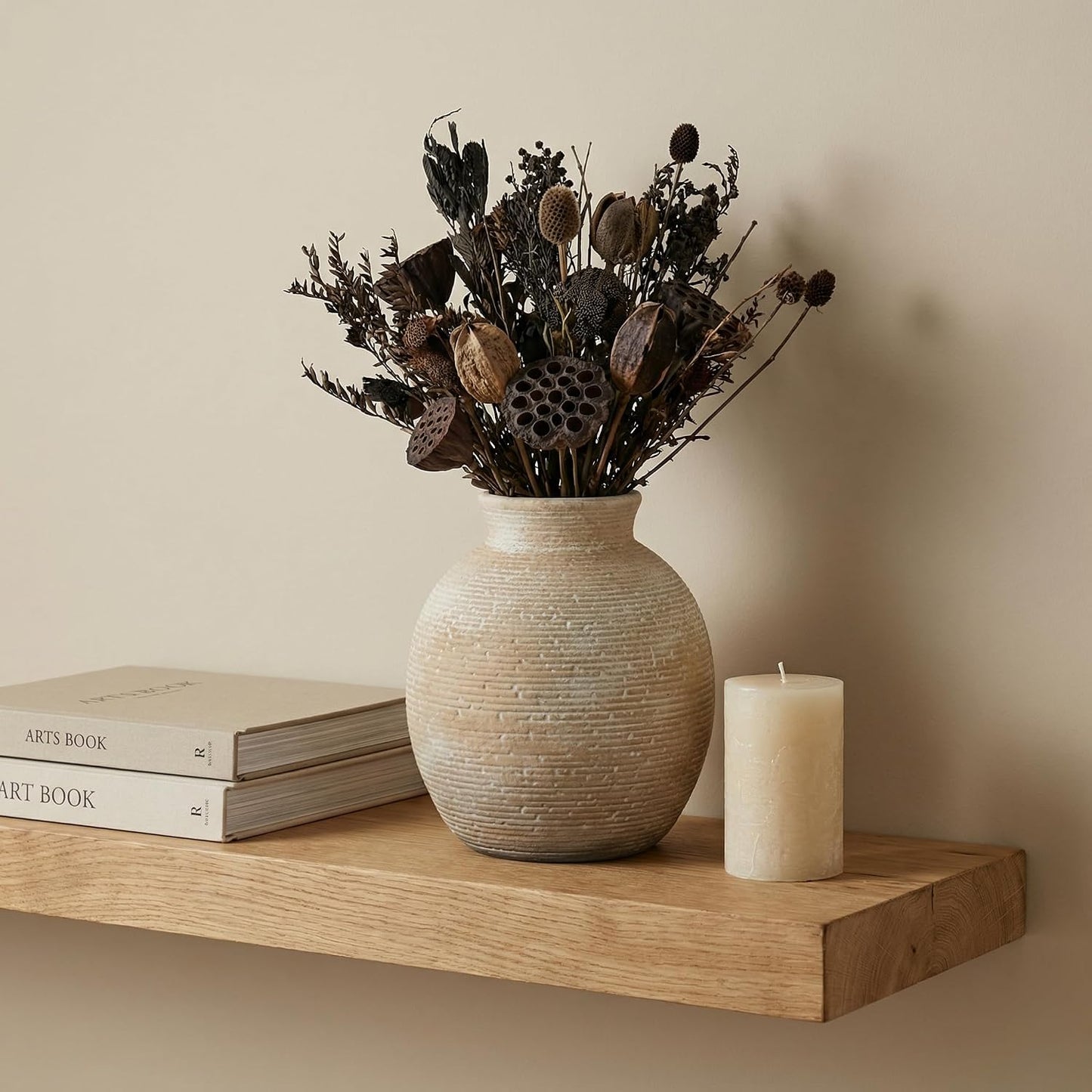 Ceramic Flower Vase / Retro and Rustic-7.4