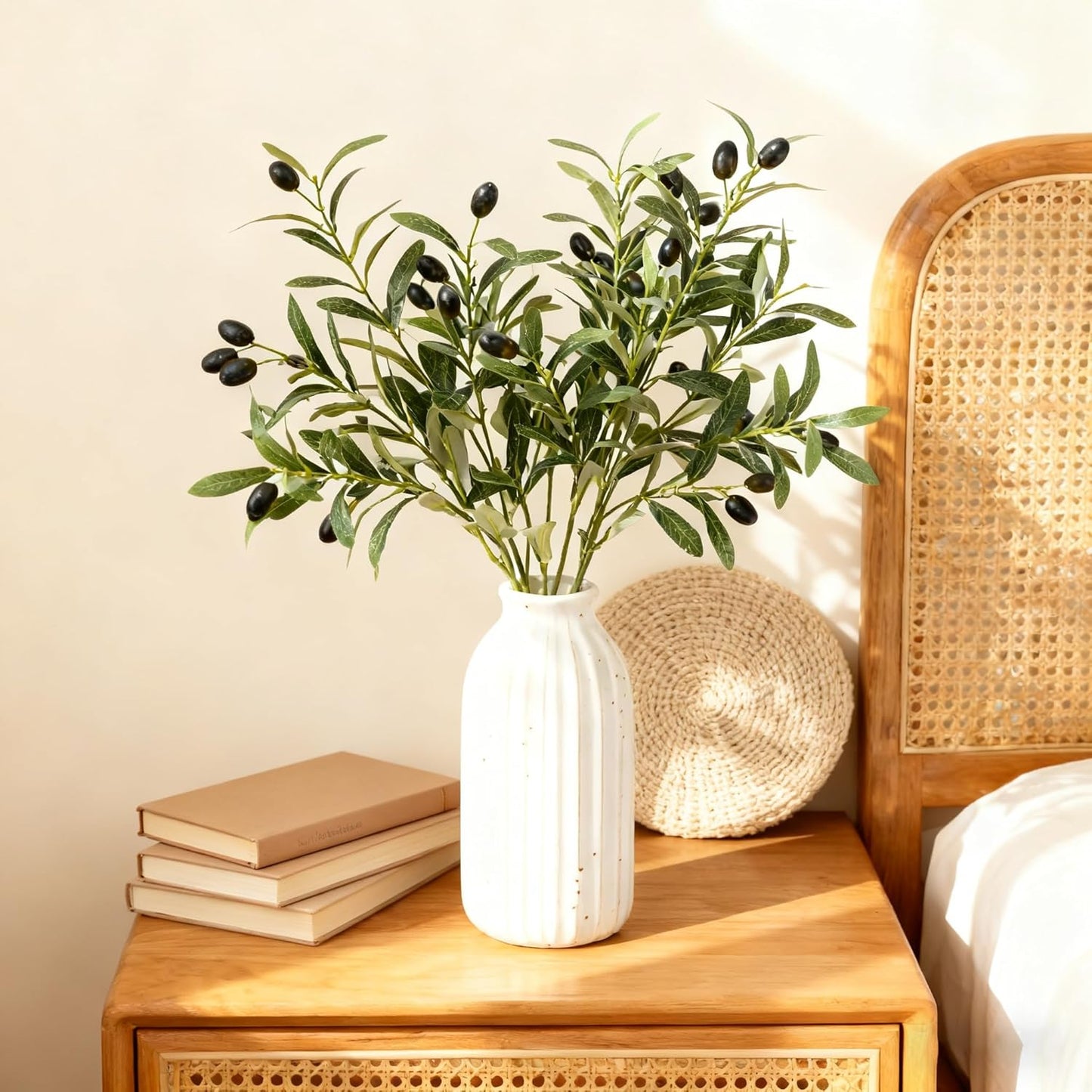Faux Olive Branches for Vases / 18 Inch / Set of 10
