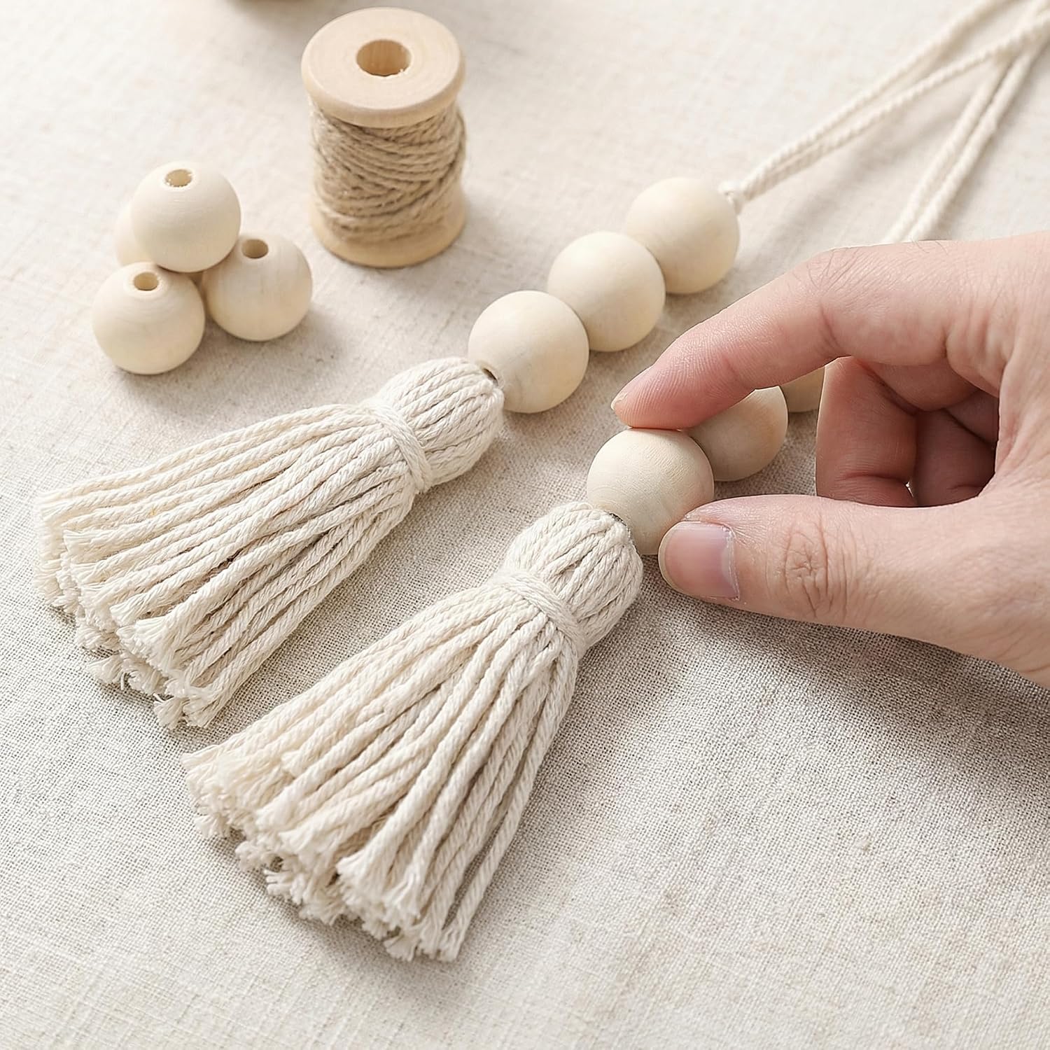 Jute Rope Garland / Natural / 14 Inch / Set of 8