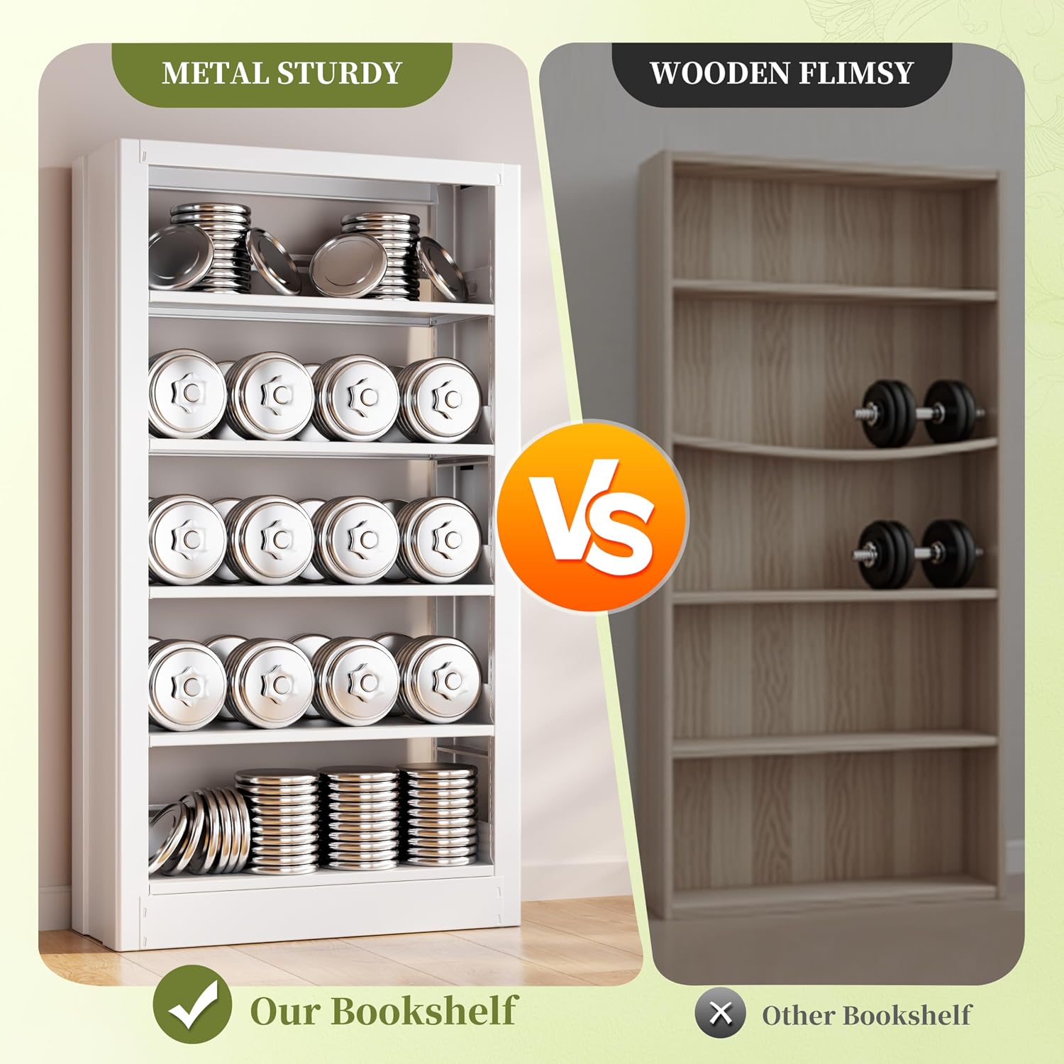 Heavy Duty Book / 37.4" Wide / White
