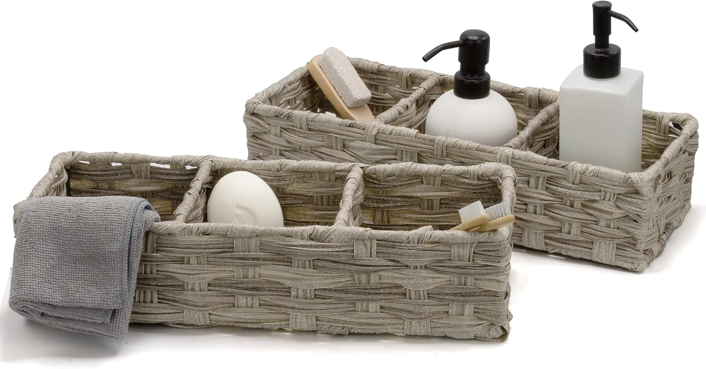 SET Wicker Storage Basket / Set of 2