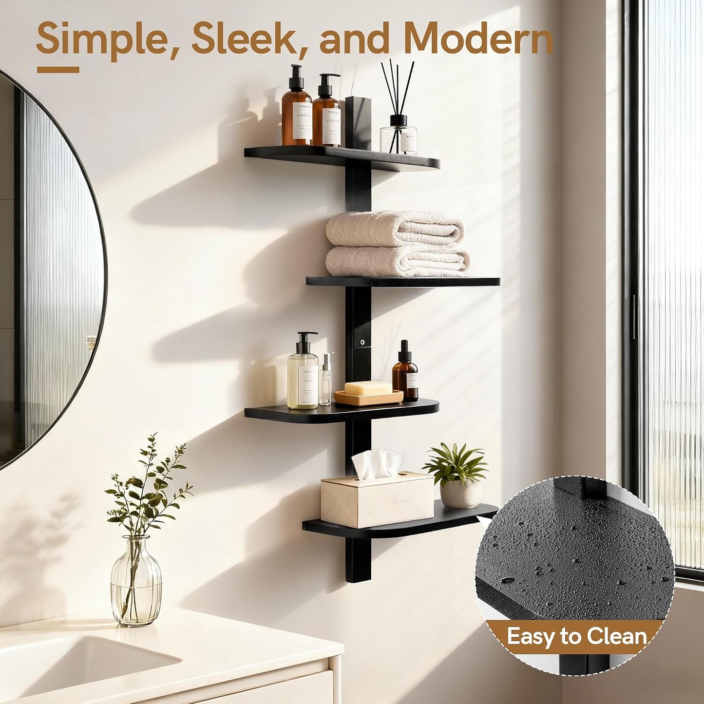 Floating Shelves / Black