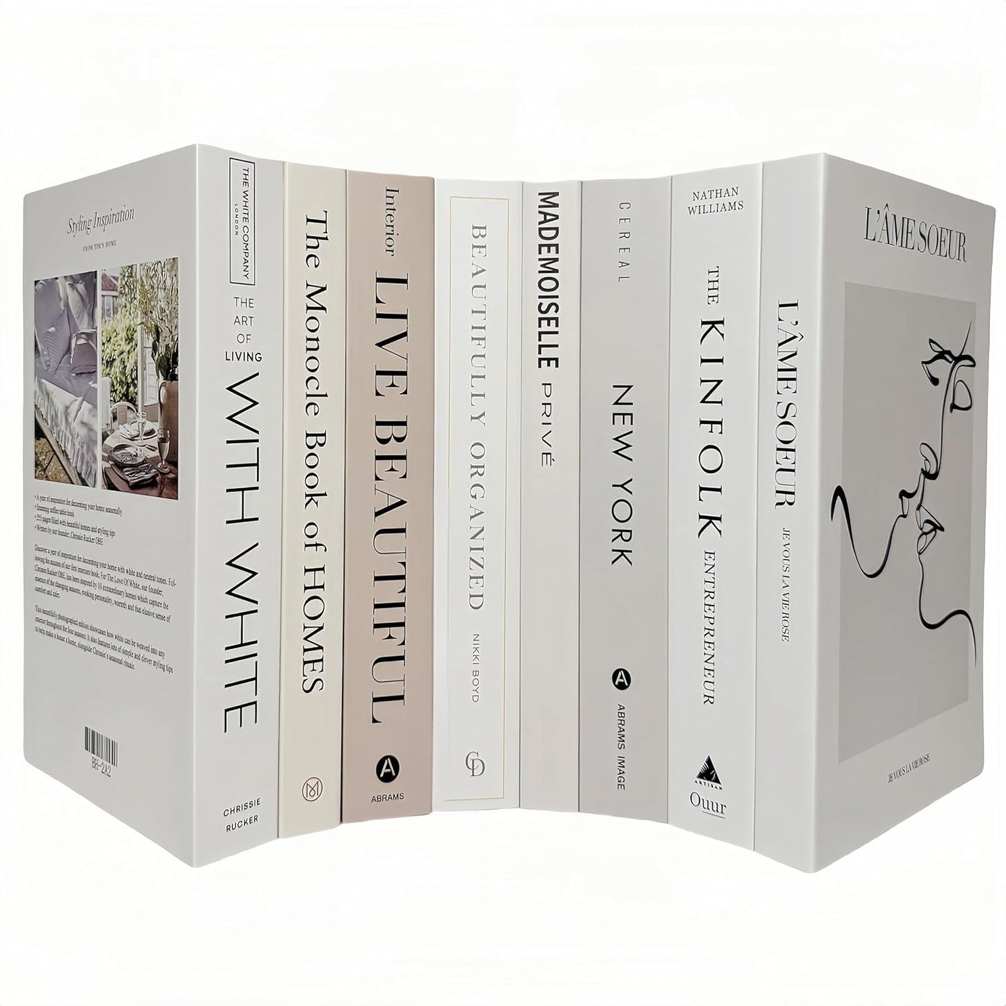 Decoration Faux Books for Hardcover Home Decor / M27 / Set of 8